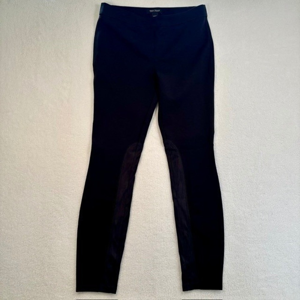 NWT White House Black Market Leggings Women SR Black Jodpher Inset Skinny Leg